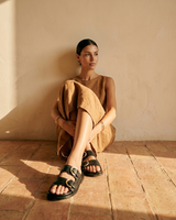 Sandali in pelle Garbí - Nero image 3
