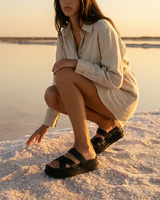 Sandali in pelle Zephyr - Nero image 3
